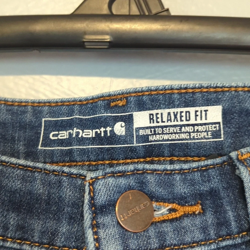 Carhartt Brand Work Jeans Relaxed Fit Rugged Flex Size 6 Regular Model BD5383W - Picture 2 of 11